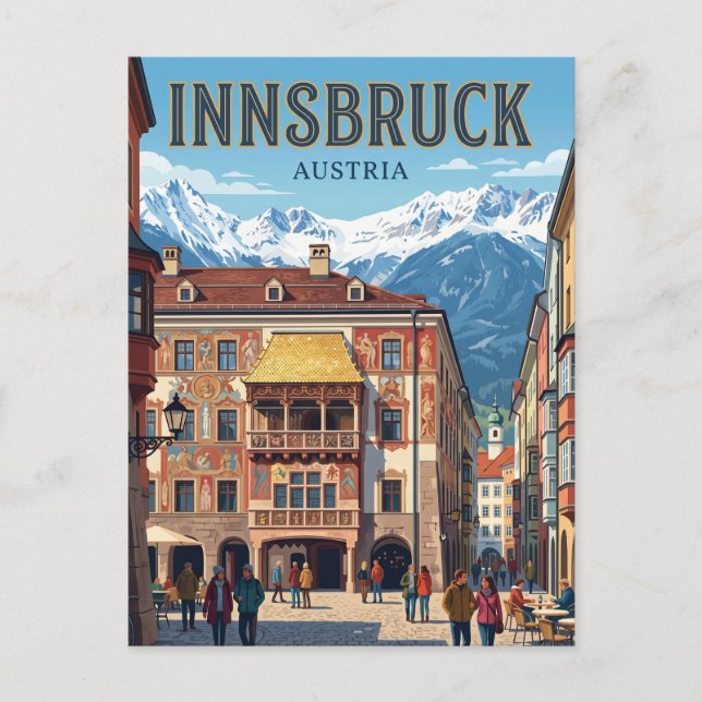 Postal Techo Dorado Austria (Anverso)