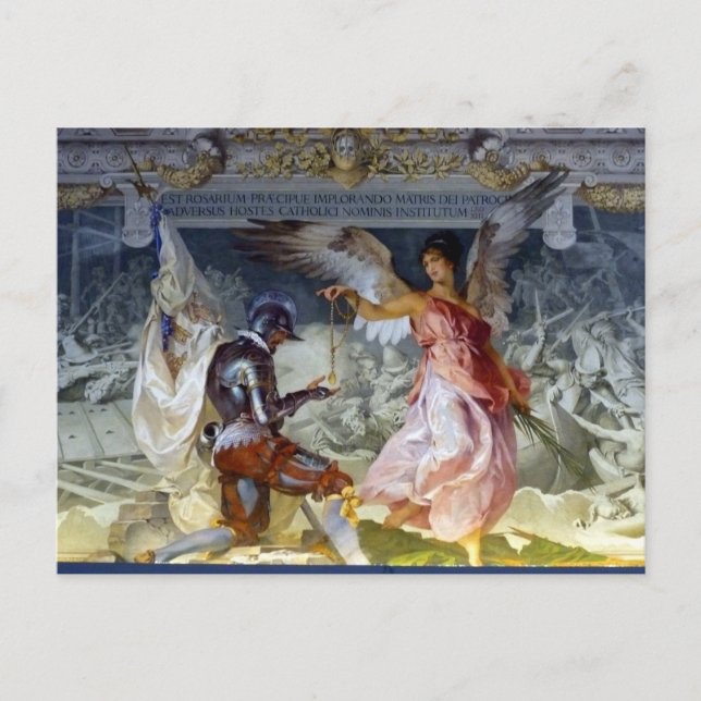 Postal Techo en el Museo Vaticano (Anverso)