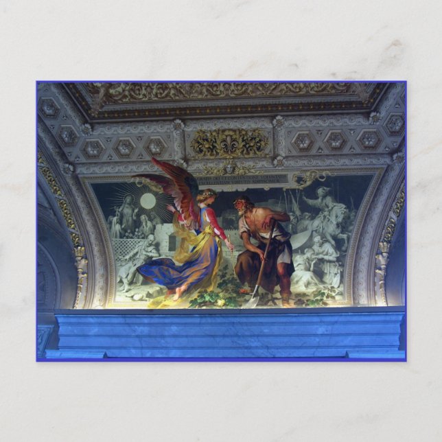 Postal Techo en el Museo Vaticano en Roma (Anverso)