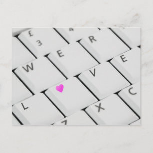 Postal Teclado de amor - Postcard