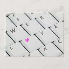 Postal Teclado de amor - Postcard