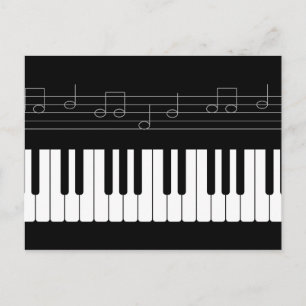 Postal teclado de piano