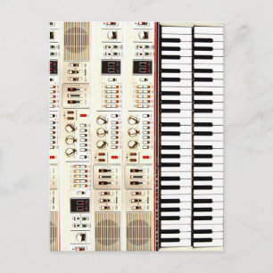 Postal Teclado eléctrico antiguo