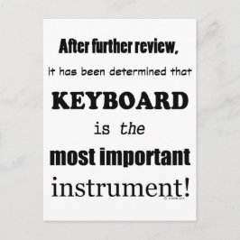 Postal Teclado Instrumento más importante