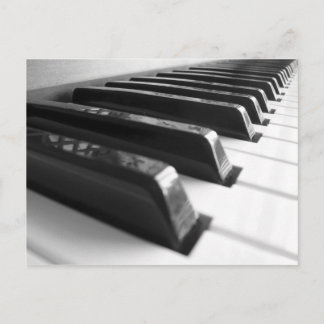Postal Teclado - Negro Y Blanco