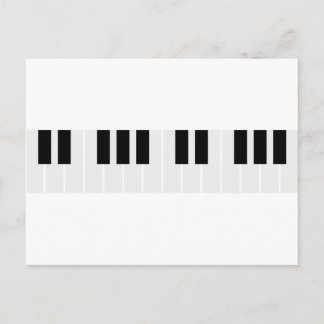 Postal teclas de piano