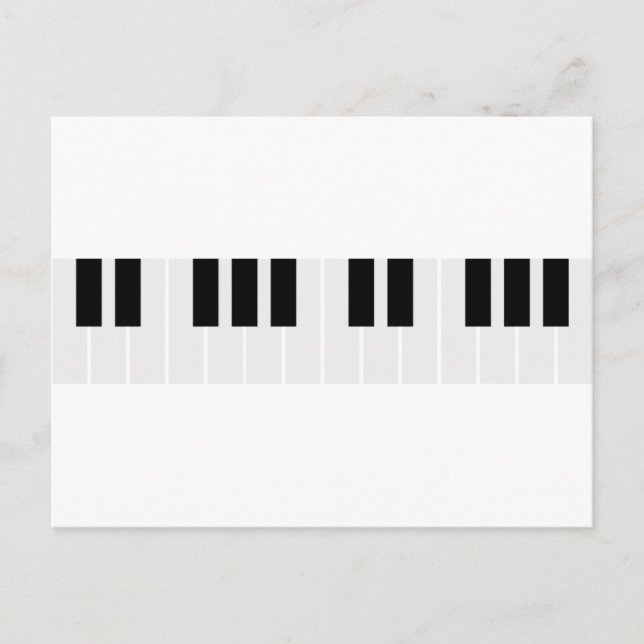 Postal teclas de piano (Anverso)
