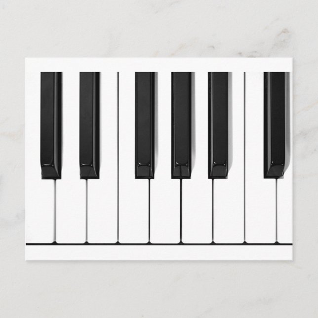 Postal teclas de piano (Anverso)