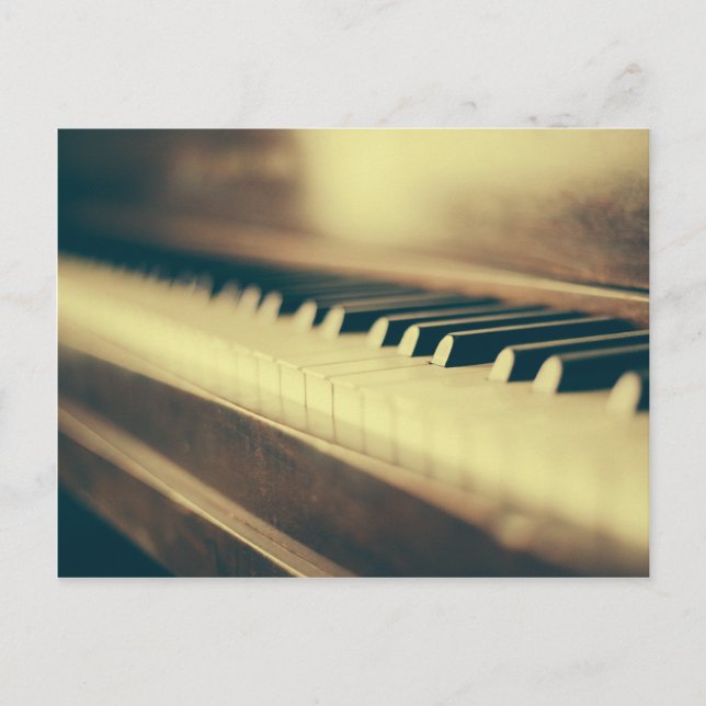 Postal Teclas de piano (Anverso)