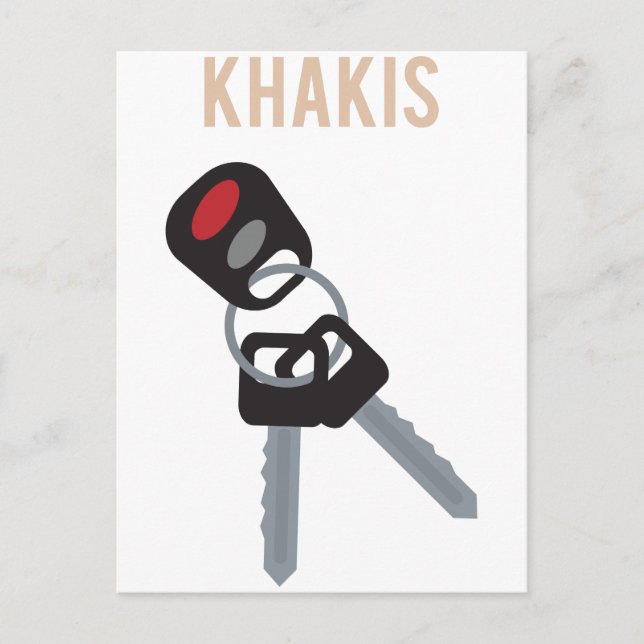 Postal Teclas para auto de acento de Boston (Anverso)