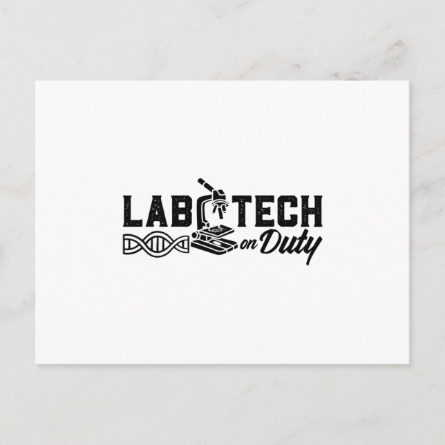 Postal Técnico De Laboratorio De Laboratorio De Ciencia D (Anverso)