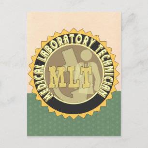 POSTAL TÉCNICO DE LABORATORIO MÉDICO DE MLT BADGE