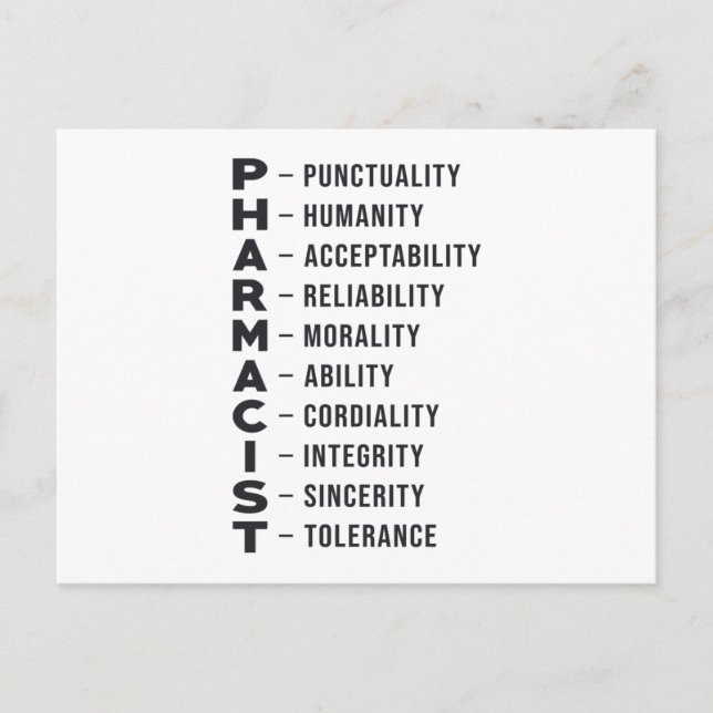 Postal Técnico Farmacéutico Técnico Medicina Farmacéutica (Anverso)