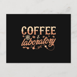Postal Técnico químico de laboratorio y café