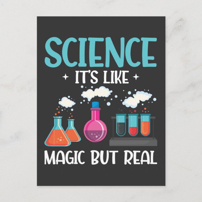 Postal Técnicos de Química Laboratorio Científicos de Tub (Anverso)