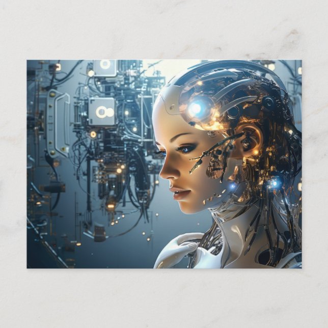 Postal Tecnología futurista (Anverso)