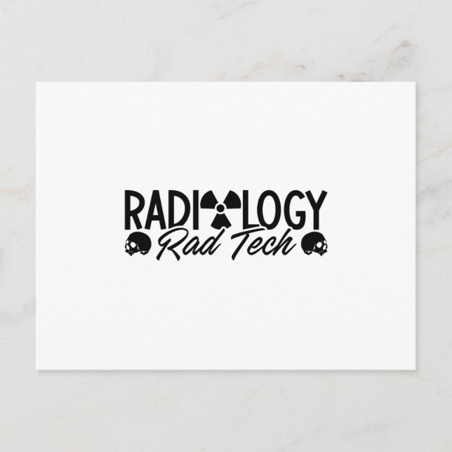 Postal Tecnólogo de Radiología Tecnológica Rad Medicine X (Anverso)