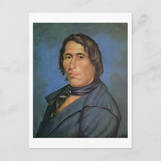 Postal Tecumseh (1768-1813) (aceite sobre lienzo) (Anverso)
