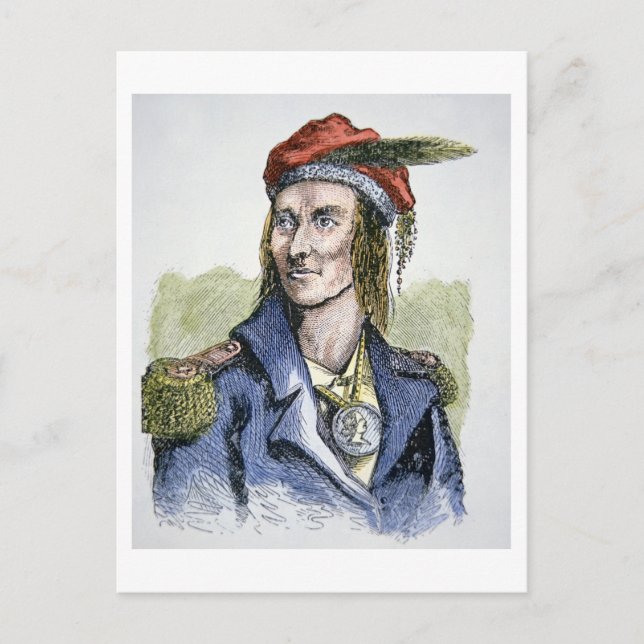 Postal Tecumseh (1768-1813) (grabado de colores) (Anverso)