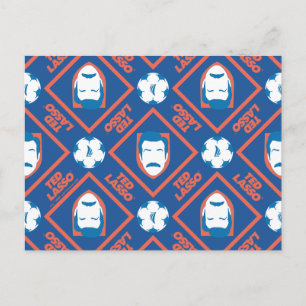 Postal Ted Lasso   Face and Ball Diamond Pattern