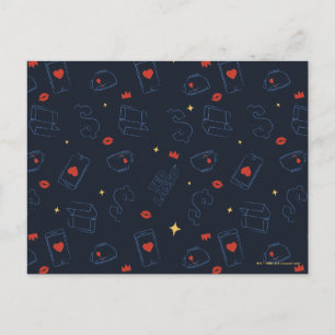 Postal Ted Lasso   Patrón de lanzamiento de icono de té y