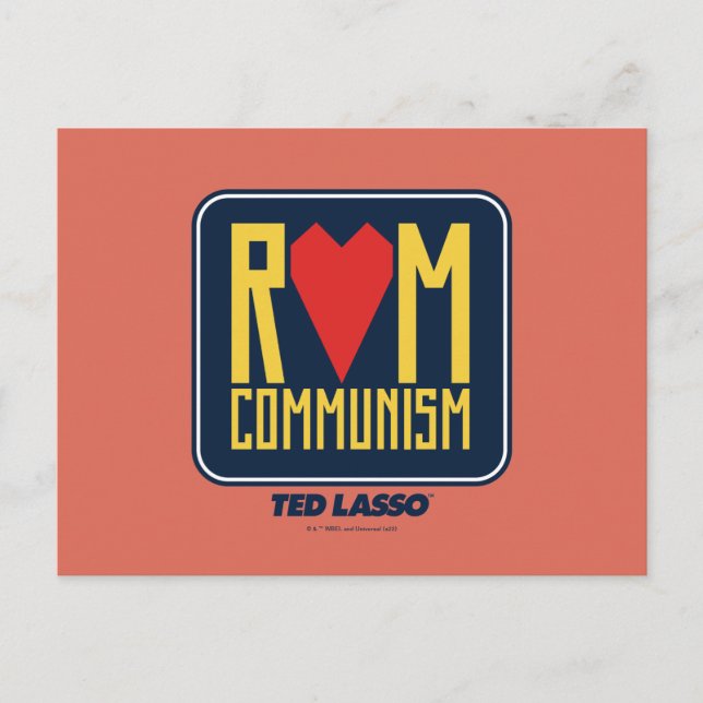 Postal Ted Lasso | Rom Communism Graphic (Anverso)
