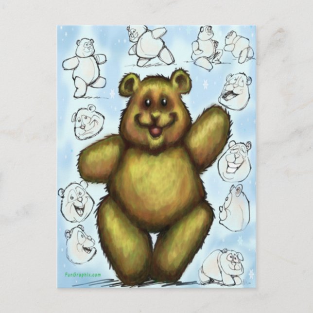 Postal Teddy Bear (Anverso)