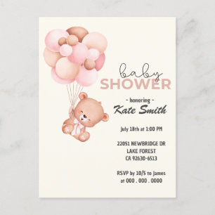 Postal Teddy Bear Baby Baby Shower
