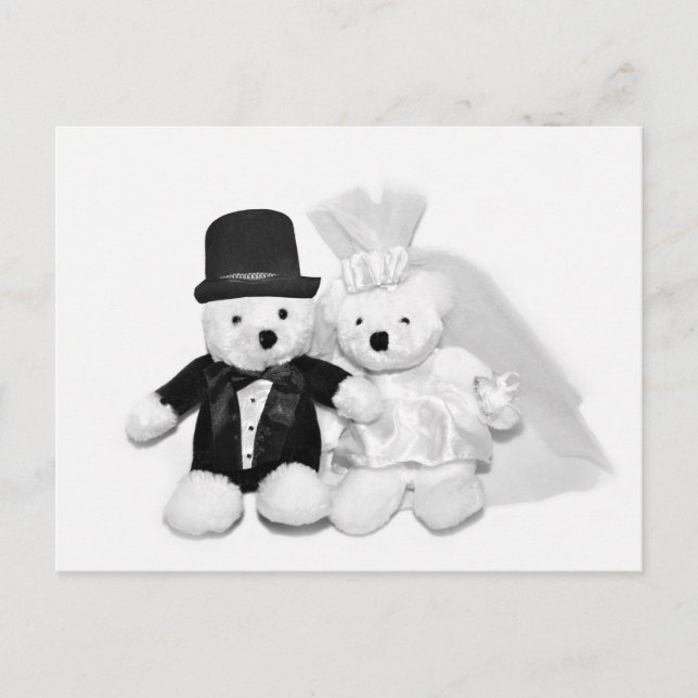 Postal Teddy Bear Boda (Anverso)