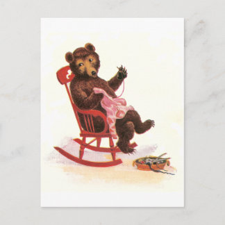 Postal Teddy Bear combina la ropa