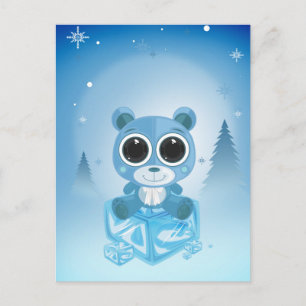 Postal Teddy Bear - Guay Blue