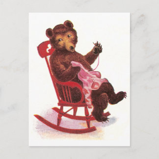 Postal Teddy Bear Ropa de coser