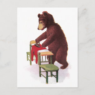 Postal Teddy Bear Ropa de hierro