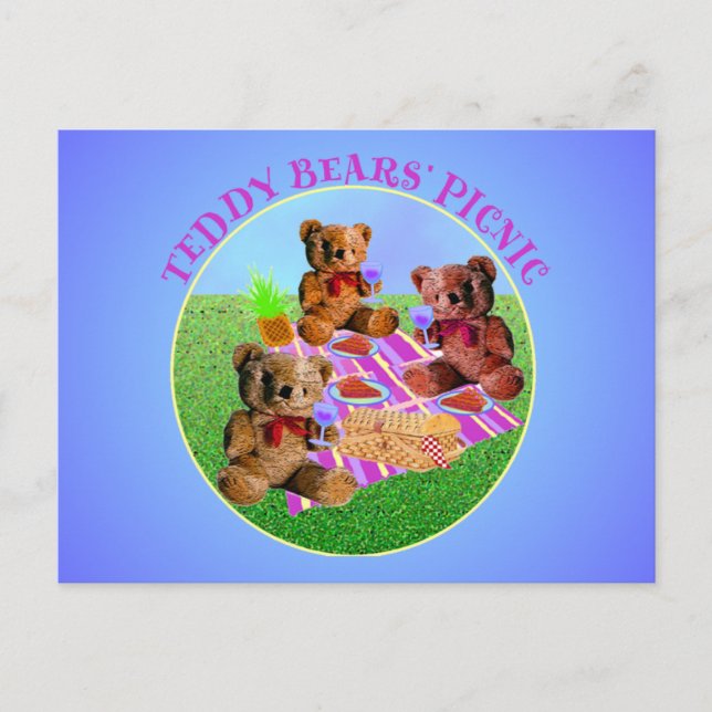 Postal Teddy Bears Picnic (Anverso)