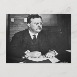 Postal Teddy Roosevelt en el trabajo en 1912