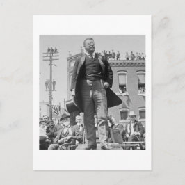 Postal Teddy Roosevelt Stereoview Card 1905 Vintage