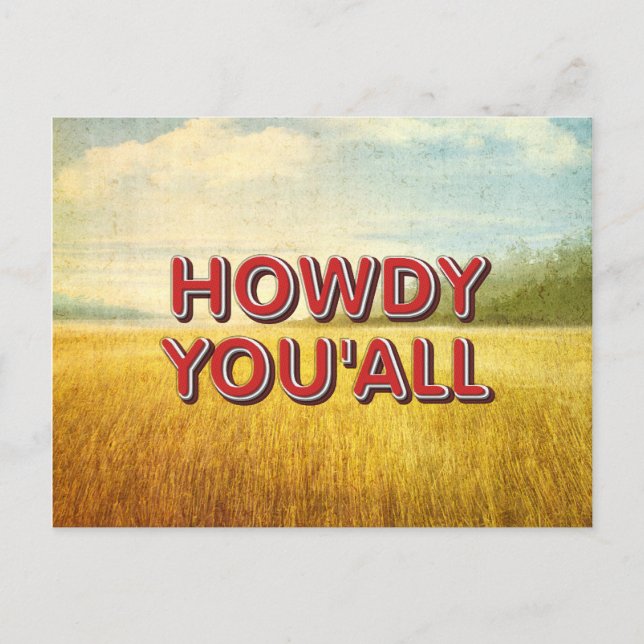 Postal TEE Howdy Todos (Anverso)