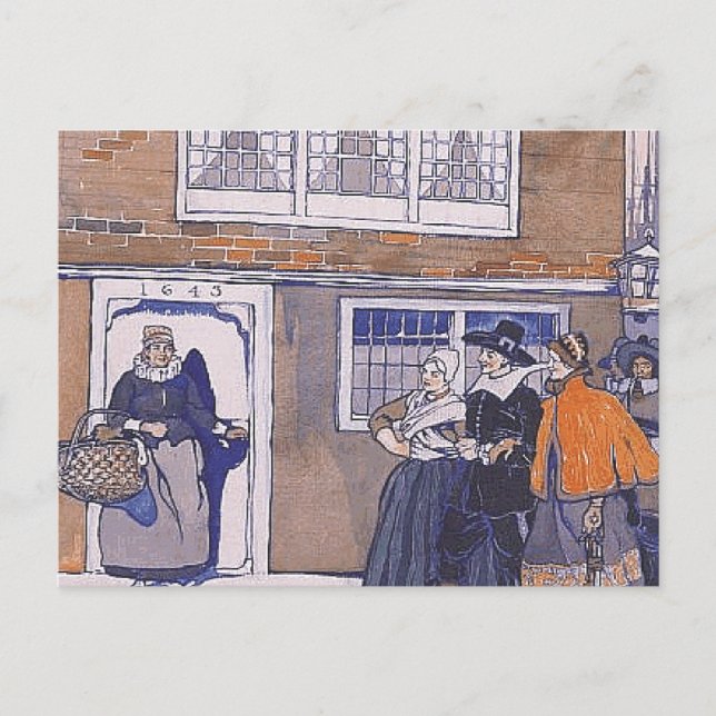 Postal TEE invierno colonial (Anverso)