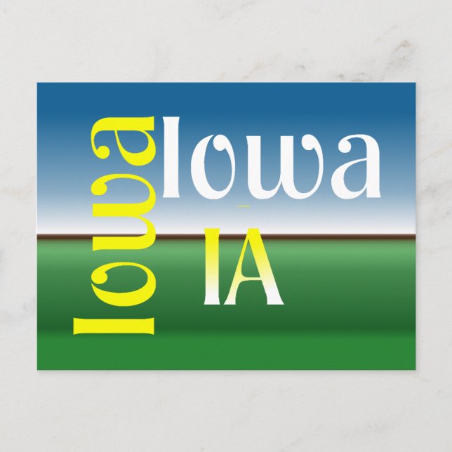 Postal TEE Iowa (Anverso)