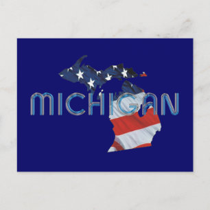 Postal TEE Michigan Patriot