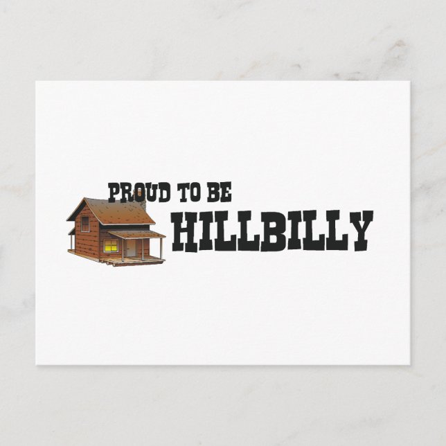Postal TEE Orgulloso de ser Hillbilly (Anverso)