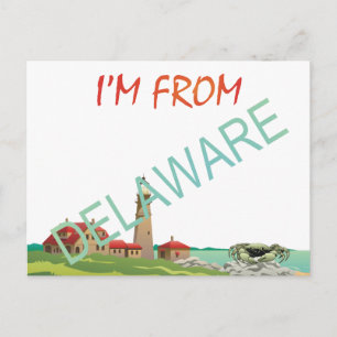 Postal TEE Soy de Delaware