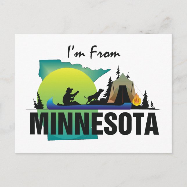 Postal TEE Soy de Minnesota (Anverso)