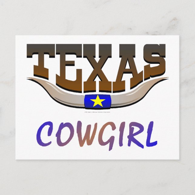 Postal TEE Texas Cowgirl (Anverso)