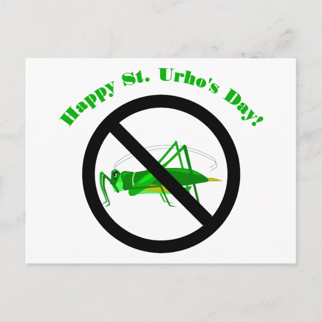 Postal Tees and Gifts de St. Urho para niños y adultos (Anverso)