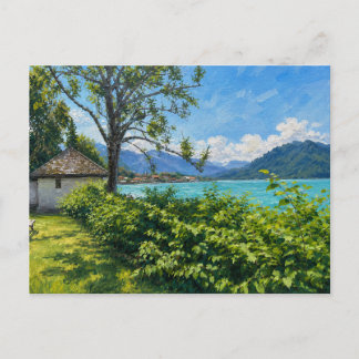 Postal Tegernsee en los Alpes