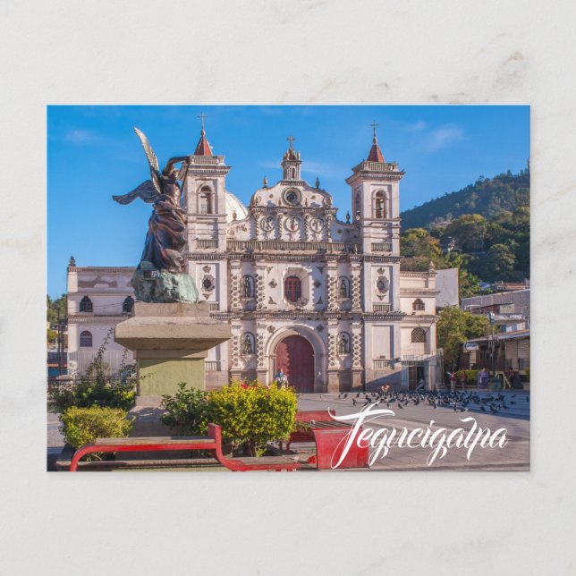 Postal Tegucigalpa, Iglesia Santa María de los Dolores (Anverso)