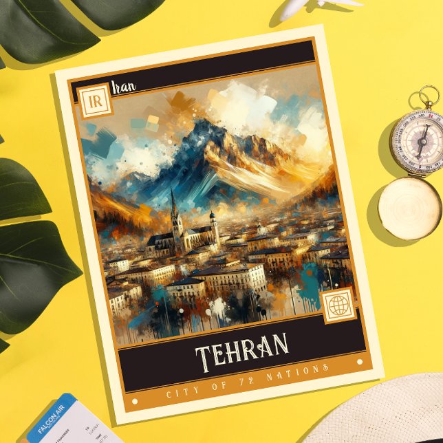 Postal Teherán (Irán) | Pintura de época (Subido por el creador)