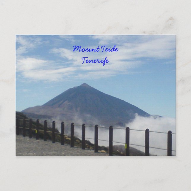 Postal Teide, Tenerife (Anverso)