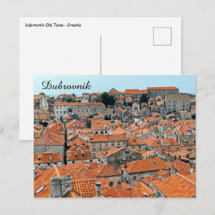 Postal Tejados famosos del casco antiguo de Dubrovnik - D